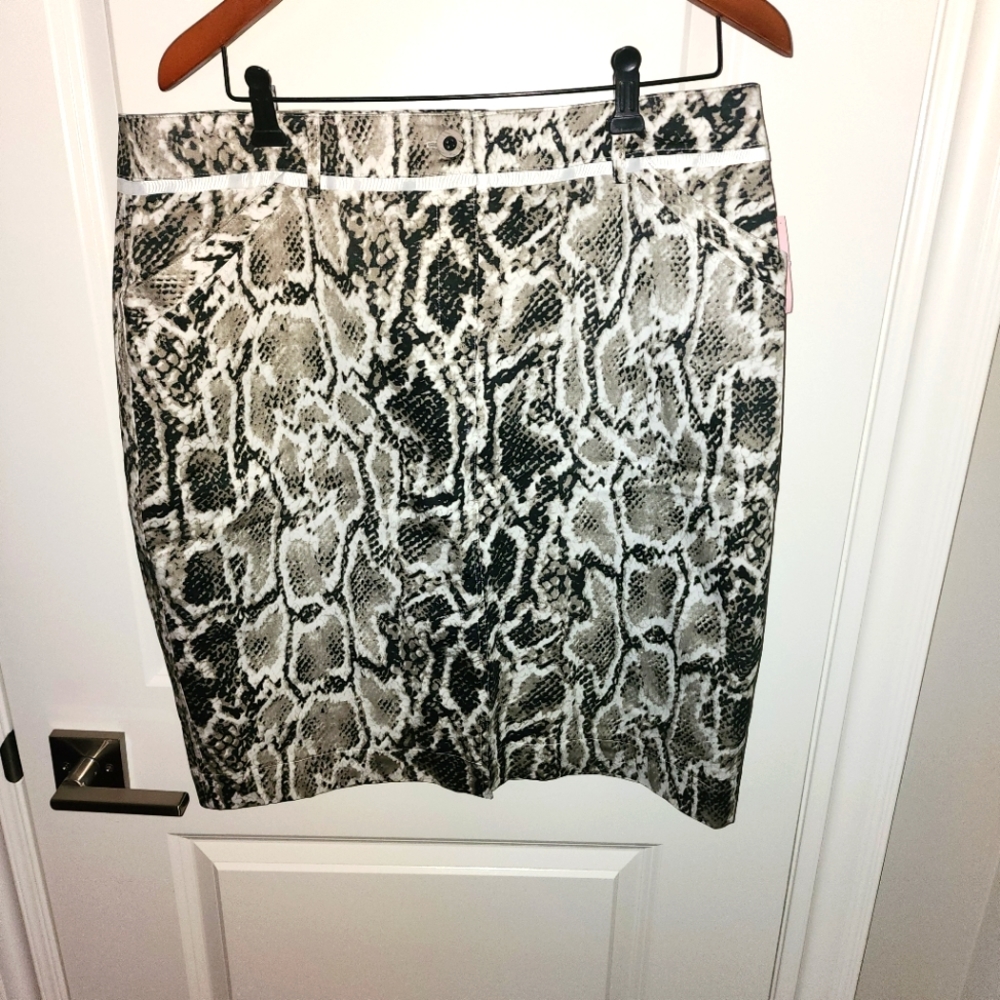Designer Animal Print Skirt